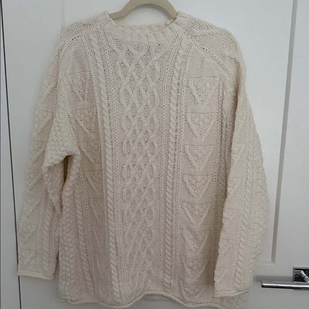 Cream Cable Knit Sweater